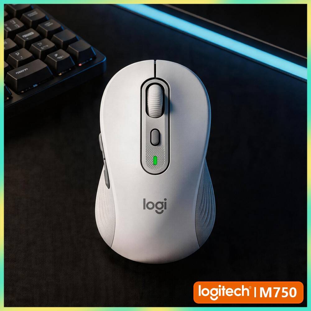 Home Automation Industry - Ratón Ergonómico Logitech M750 - Clics