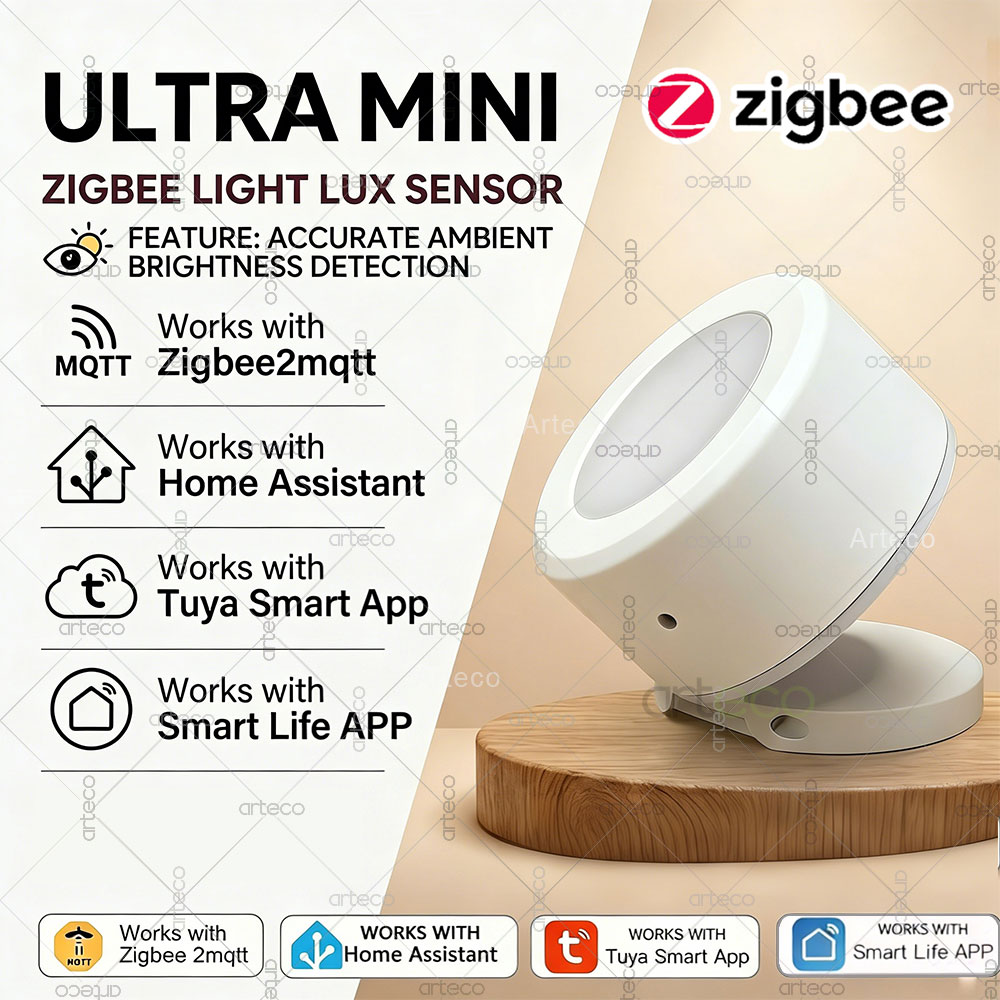 Sensor de luz Ultra Mini Zigbe - Home Automation Technology reseña y precio