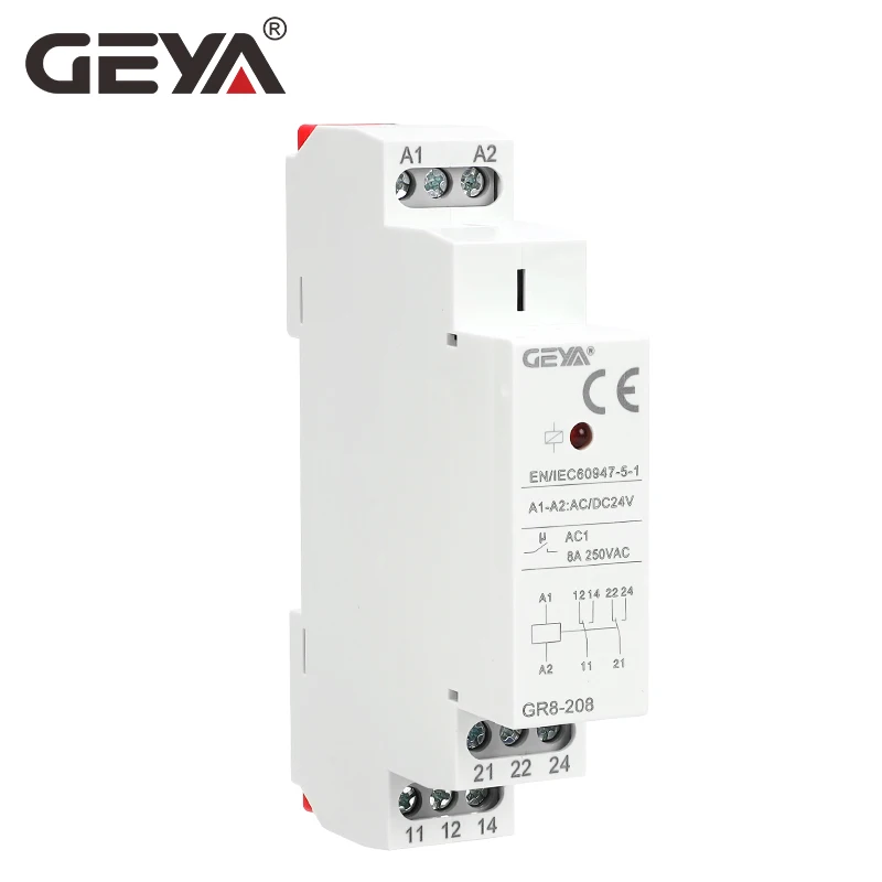 GEYA GR8-208 relé auxiliar int - Shelly Relay Module reseña y precio