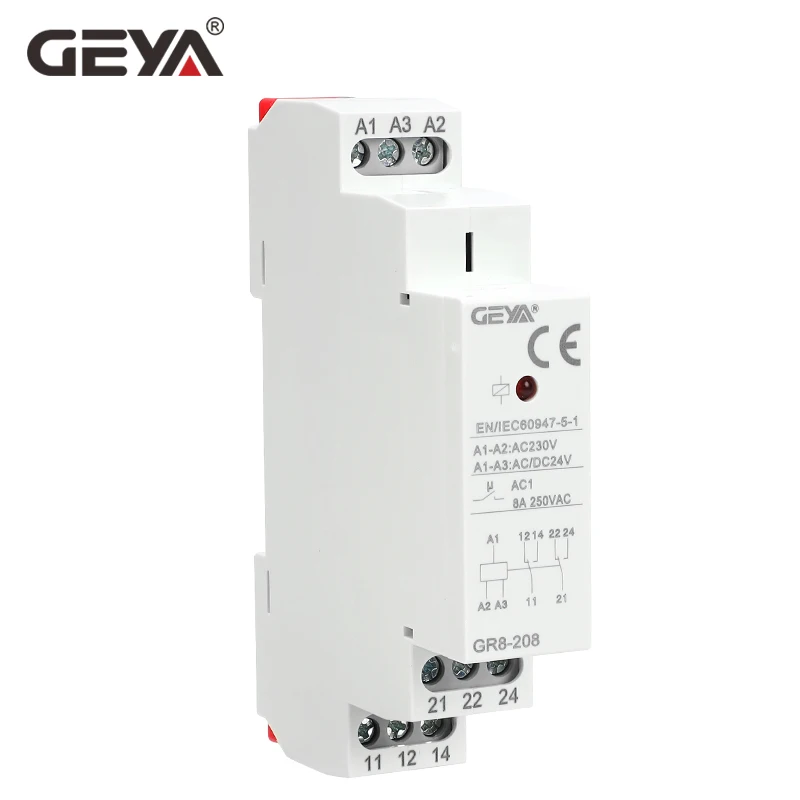 GEYA GR8-208 relé auxiliar int - Shelly Relay Module reseña y precio