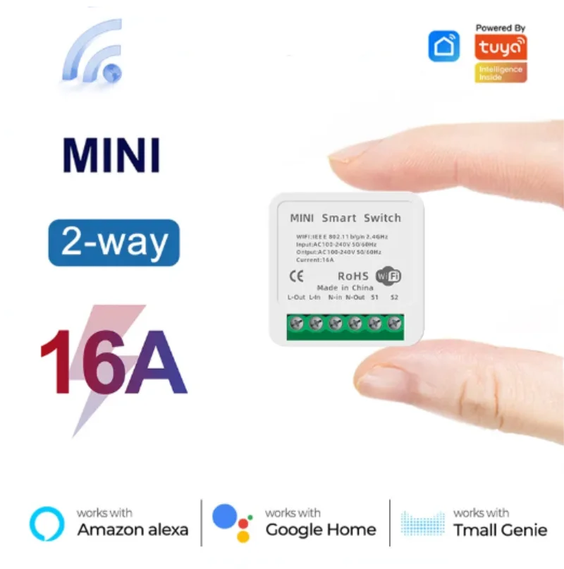 Mini Interruptor WiFi de 16A,  - Home Automation Technology reseña y precio