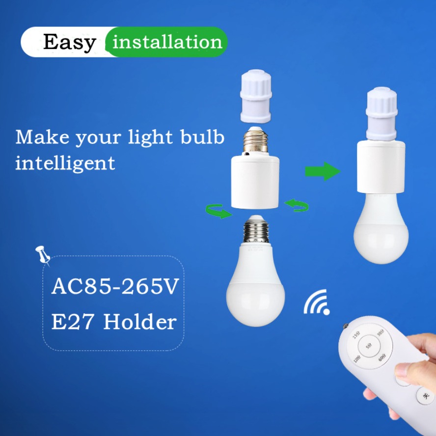 Base de Bombilla Inteligente E - Home Automation Technology reseña y precio