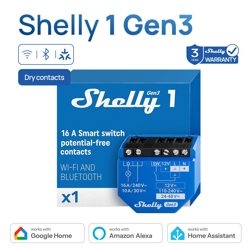 Interruptor Inteligente de Con - Shelly Relay Module reseña y precio