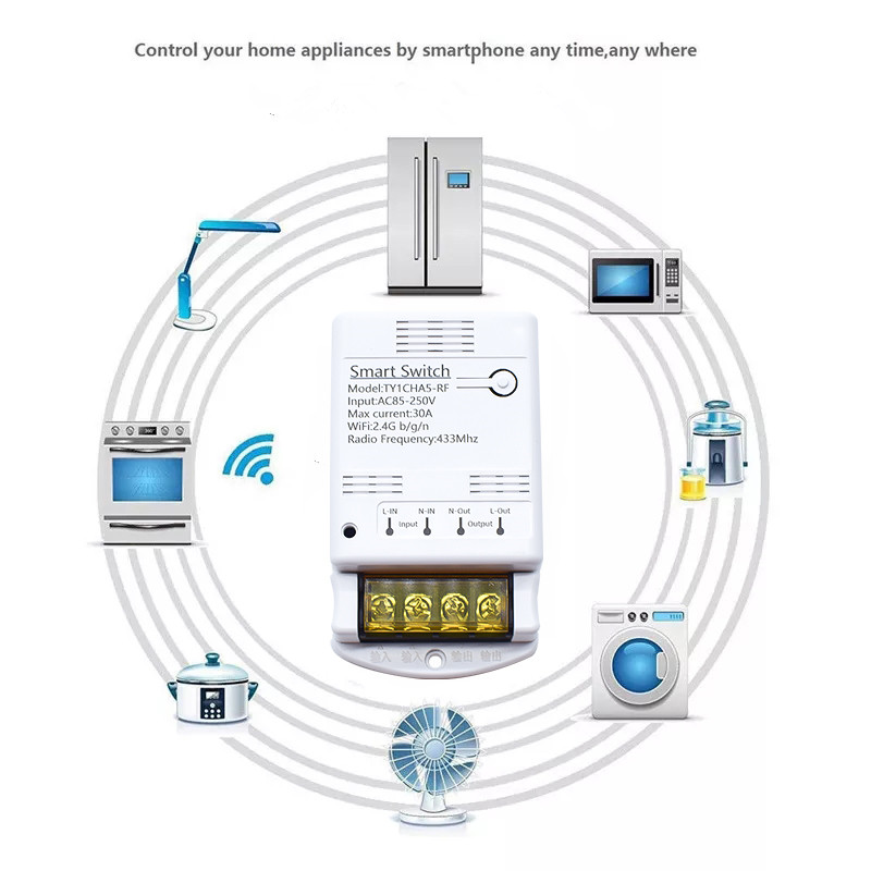 Wifi 30A 6600W 4000W Tuya módu - Home Automation Technology reseña y precio