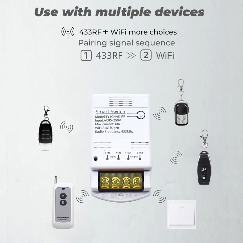 Wifi 30A 6600W 4000W Tuya módu - Home Automation Technology reseña y precio