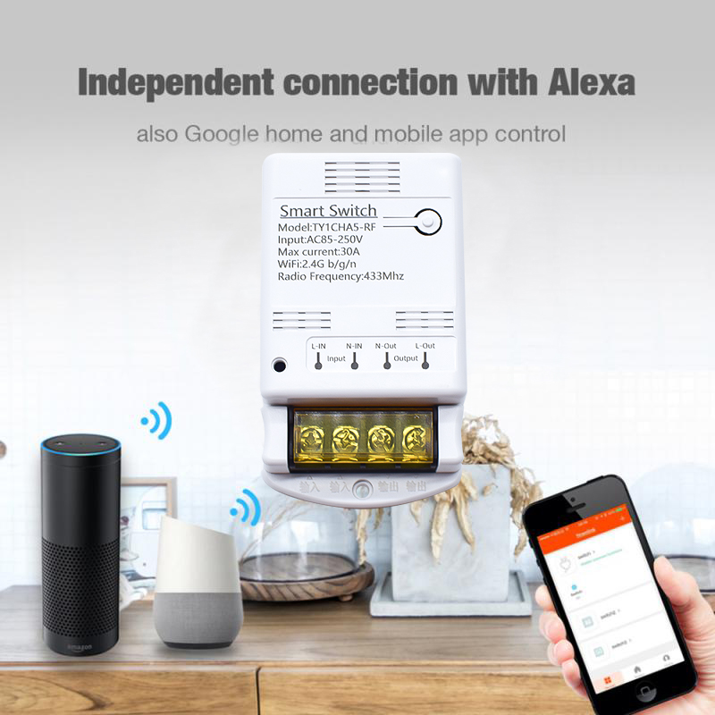 Wifi 30A 6600W 4000W Tuya módu - Home Automation Technology reseña y precio