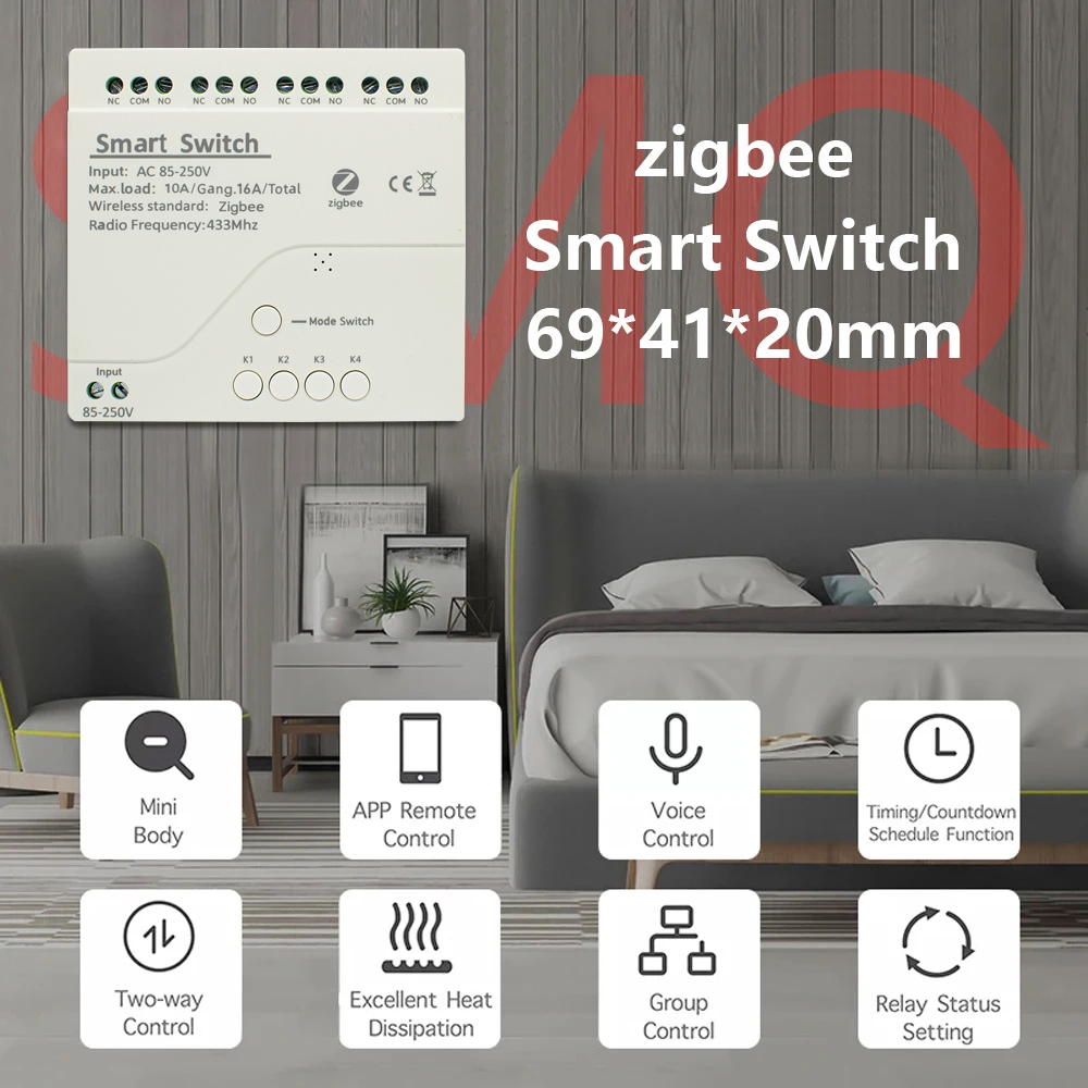 Zigbee-interruptor inteligente - Home Automation Technology reseña y precio